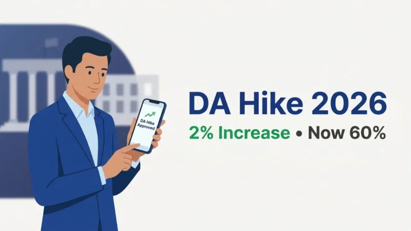 Cabinet Approves 2% DA Hike for Central Government Employees, Dearness Allowance Raised to 60%