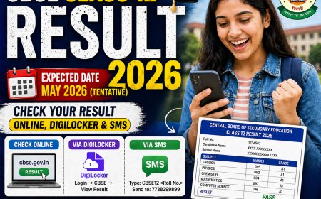 CBSE Class 12 Result 2026: Expected Date, How to Check Online, DigiLocker & SMS Method