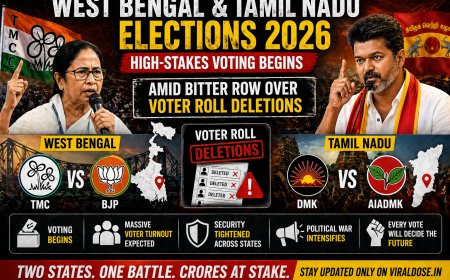 West Bengal & Tamil Nadu Elections 2026: High-Stakes Voting Begins Amid Bitter Row Over Voter Roll Deletions