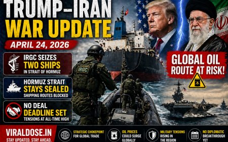 Trump-Iran War Update April 24: IRGC Seizes Two Ships, Hormuz Stays Sealed, No Deal Deadline Set