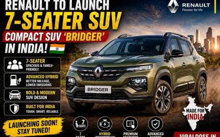 Renault To Launch 7-Seater SUV & Compact SUV Bridger In India